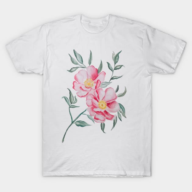 Gorgeous watercolor flowers T-Shirt by SariahCeleste